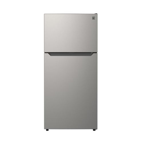 20.2 cu. ft. Top Mount Refrigerator w/ Pocket Handle-Fingerprint Resistant Metallic Steel:- Fingerprint