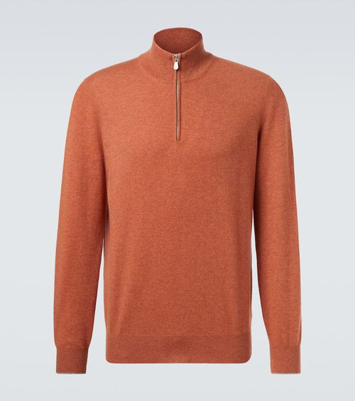 Cashmere half-zip sweater