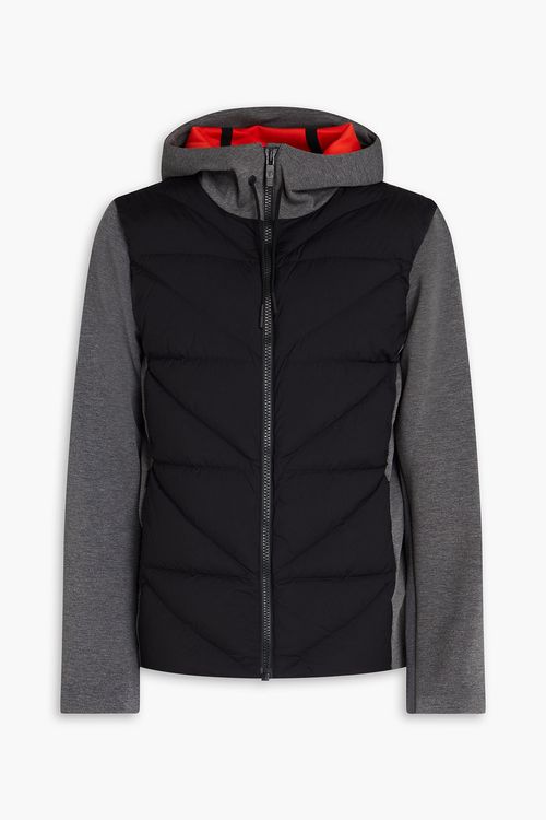 Robson IV quilted shell and scuba hooded down jacket