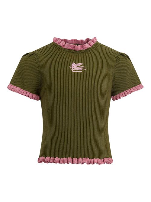 ETRO KIDS cotton knitted t-shirt - Green