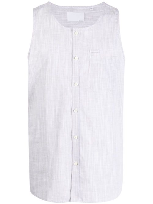 Geronimo woven tank shirt - Grey