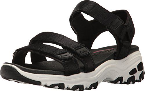 Skechers Women's D-Lites-Fresh Catch Sport Sandal White