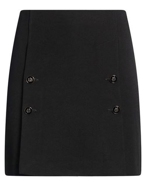 Woman Mini skirt Black Size 10 Polyester, Viscose, Elastane