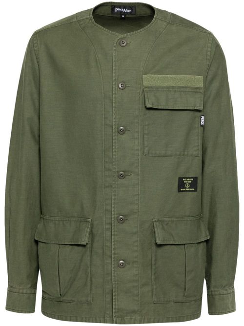 Multi-pockets shirt - Green