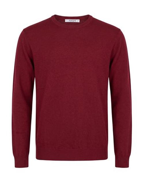 Man Sweater Brick Size 50 Wool
