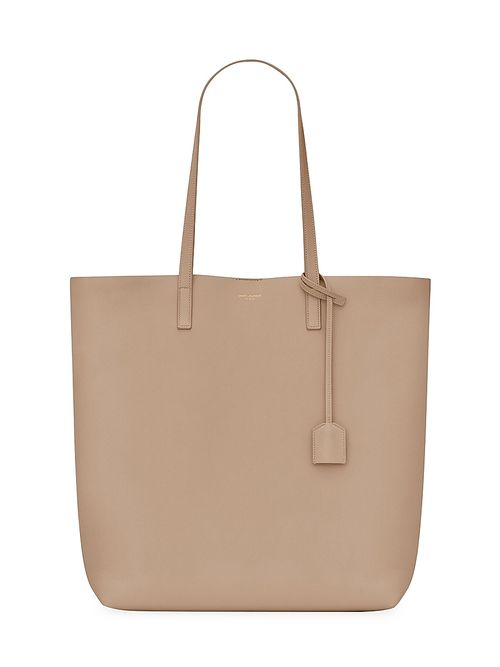 Women's Shopping in Leather - Dark Beige