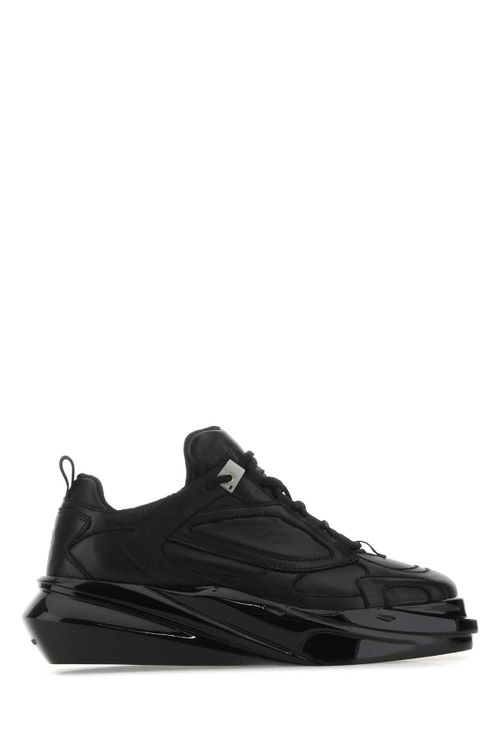 Leather Hiking Sneakers — Black