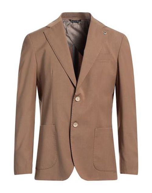 Man Blazer Beige Size 44 Polyester, Viscose, Elastane