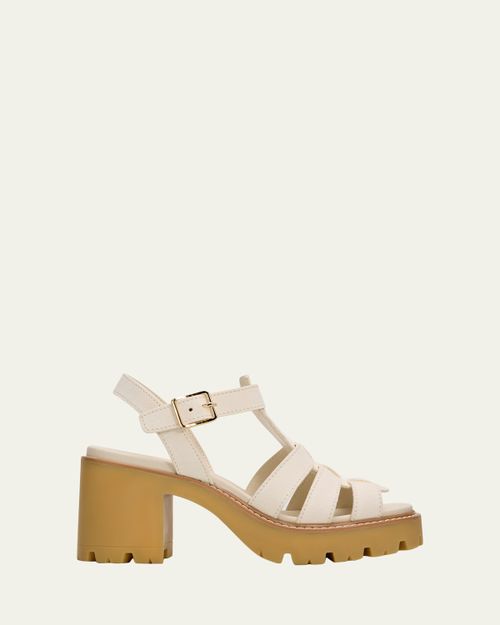 90mm Stride Suede Platform Fisherman Sandals
