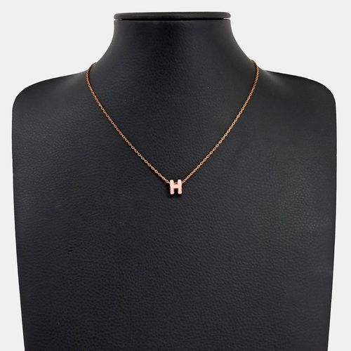 Hermes Metal Pop H Mini Necklace