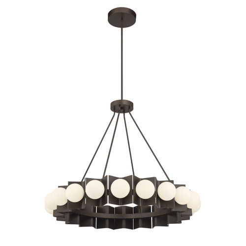 Dark Bronze LED Pendant from the Vestra Collection
