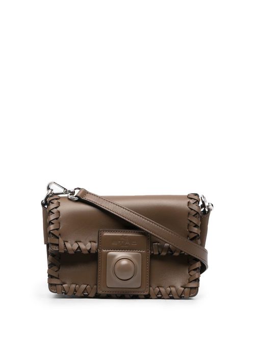 Mini Crown Me leather bag - Brown