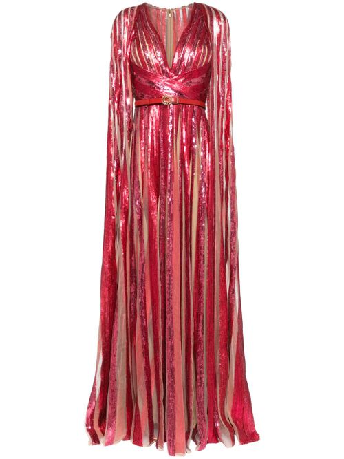 Embroidered tulle dress