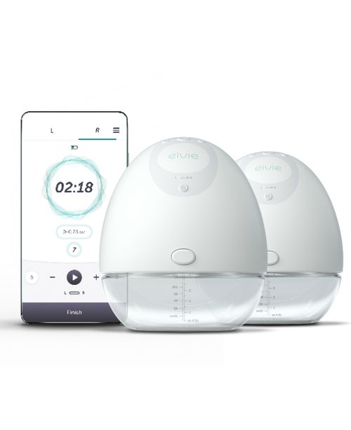 Baby Wearable Pump - Double Electric Breast Pump - White
