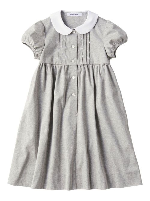 Cotton midi dress - Grey