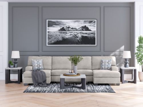 Rodington 3-Piece Sectional with Chaise, Concrete