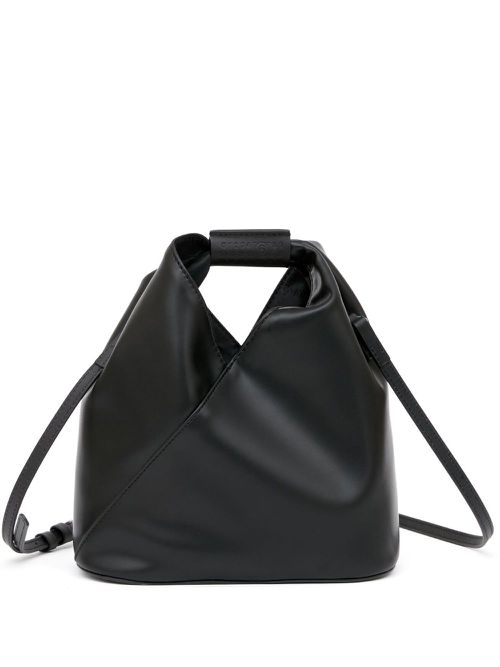 Top-handle triangle tote - Black