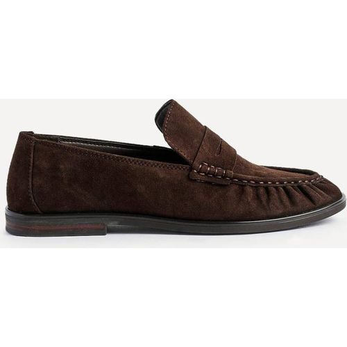 Linzi Women's Belmont Brown Suede Leather Loafers | : 5/Standard Fit