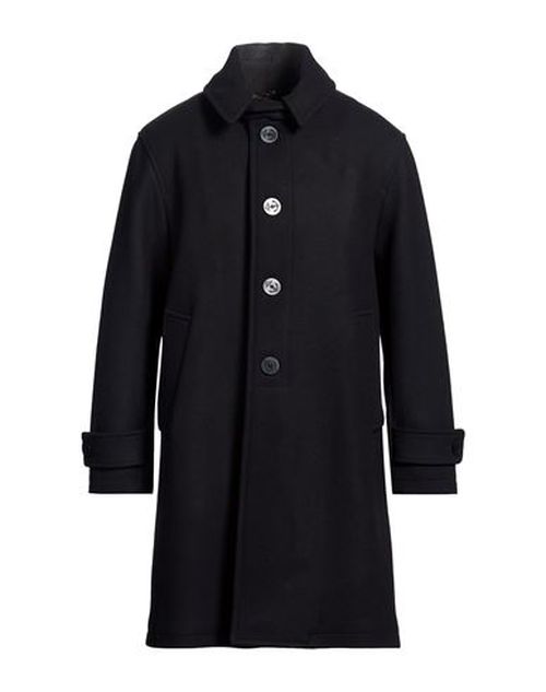 Man Coat Black Size 40 Wool, Polyamide
