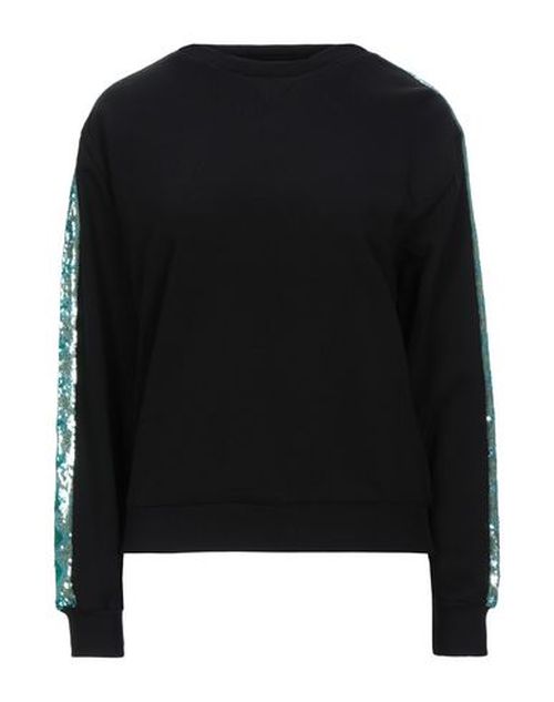 Woman Sweatshirt Black Size S Cotton