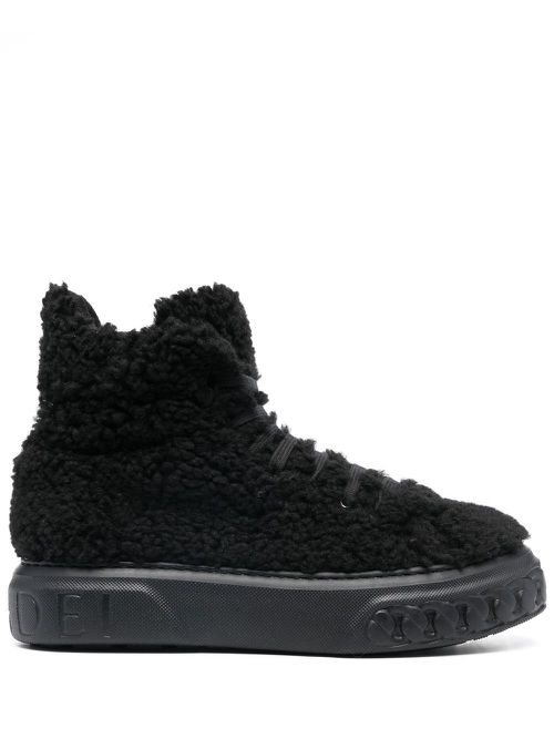 Ecosheep lace-up combat boots - Black