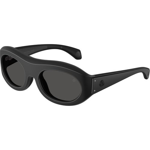 Moncler Unisex Moncler ME8015U RAMILLON 500687 Gafas de sol Inyectado Negro Gris Redonda Norma