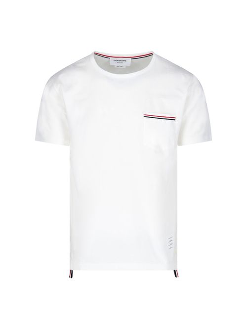 Thom Browne Tricolor Pocket T-Shirt