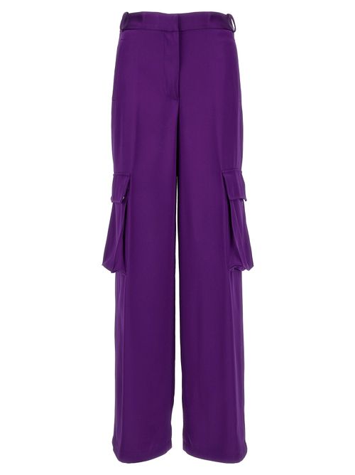Satin Cargo Pants