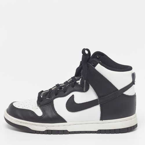 Nike Dunk High Panda 38 Black/White Leather High Top Sneaker