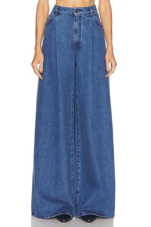 Gabriela Hearst Brenn Wide Leg in Uruguayan Blue - Blue. 29 also , 25