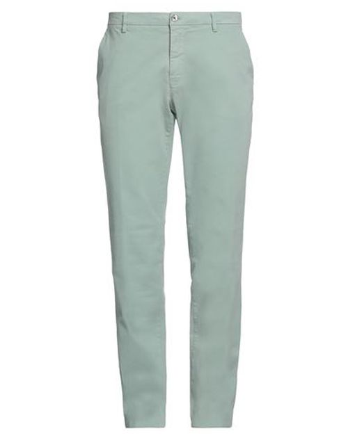 Em's Man Pants Light green Size 42 Cotton, Elastane