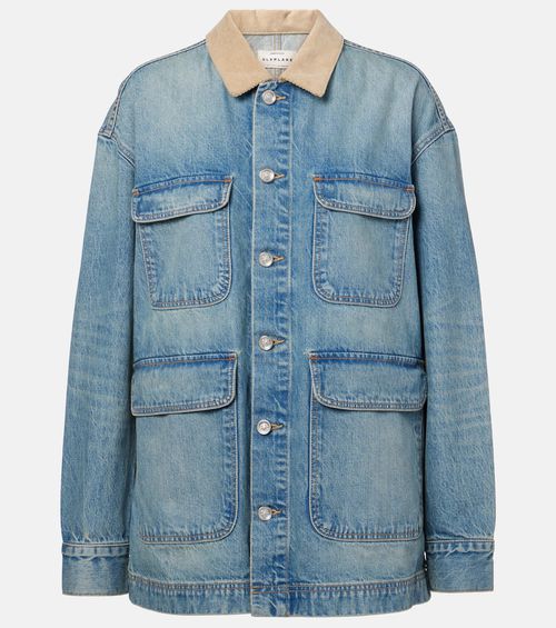 Hayden corduroy-trimmed denim jacket