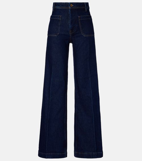 High-rise wide-leg jeans