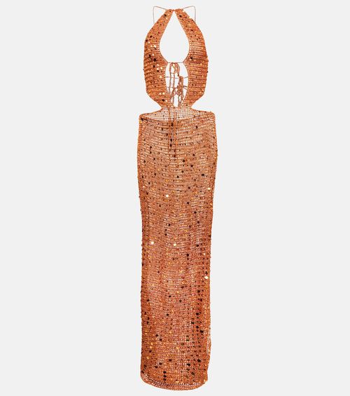 aya muse sequin dress Tipo sequined minidress in neutrals - Aya Muse