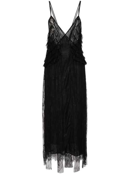 Lace maxi dress - Black