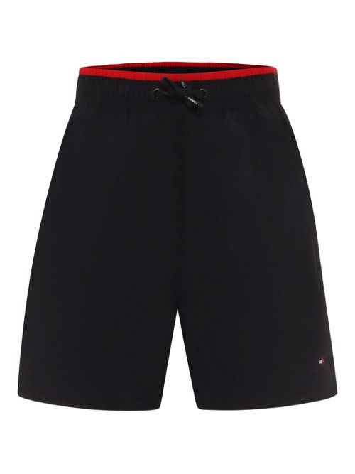 Contrasting-trim swim shorts - Blue