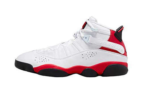 NIKE Jordan 6 Rings Men's Shoes (322992-009, Wolf Grey/White/Cool Grey)