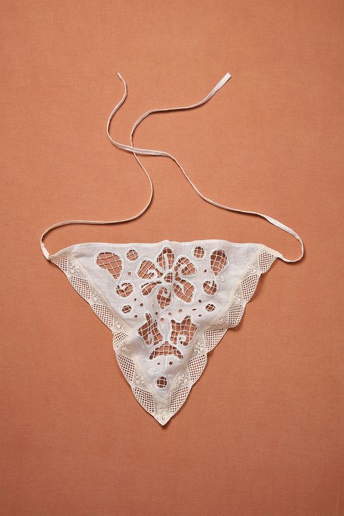 All That Remains for FWRD Cara Lace Head Scarf in White - White. a