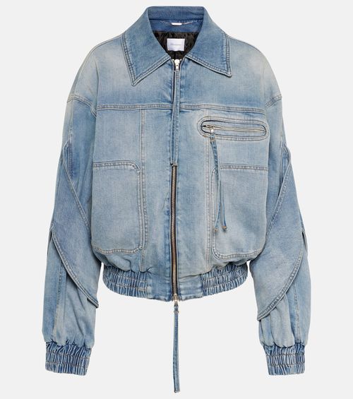 Denim bomber jacket