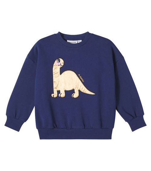 Appliqué cotton sweater