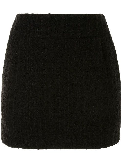 Tweed mini skirt - Black