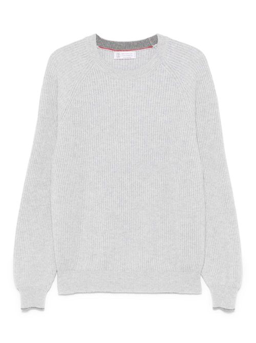 Ribbed-knit jumper - Grey