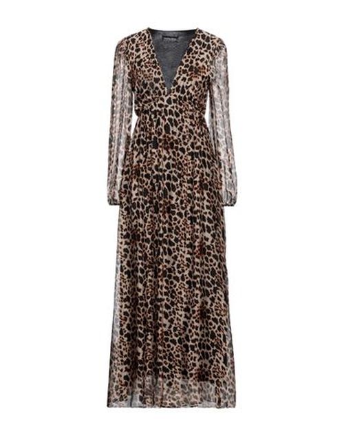 Woman Midi dress Beige Size S Viscose, Silk
