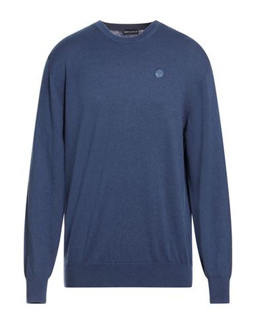 Man Sweater Slate blue Size S Cotton, Wool
