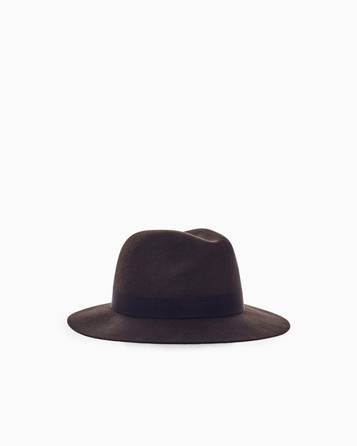 GM004156-AF28917 Wool Felt Fedora — Gray