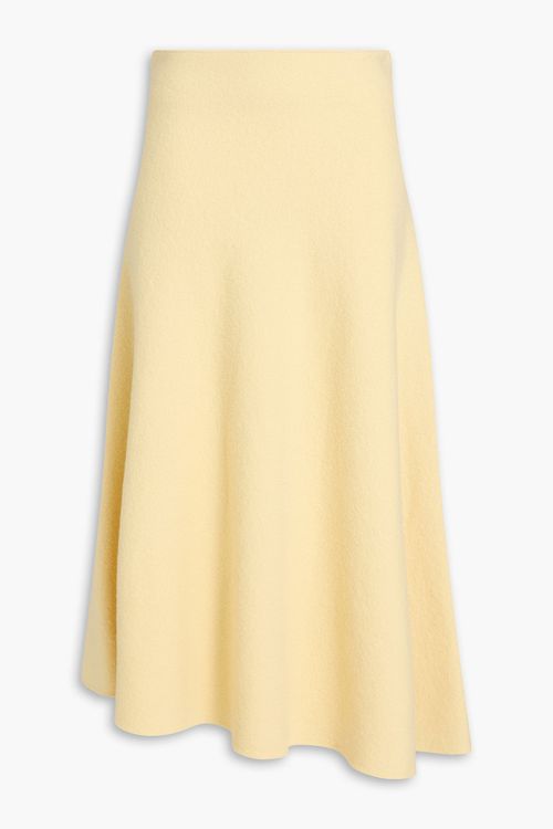 Wool midi skirt - Yellow - FR 36