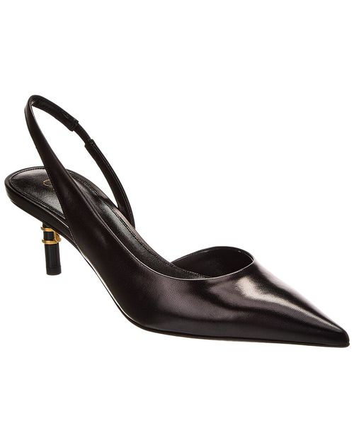 Marcie Leather Slingback Pump