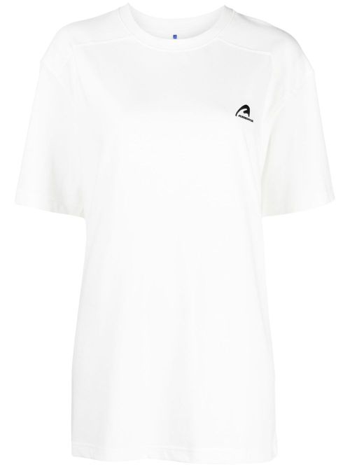 Embroidered-logo cotton T-Shirt - White