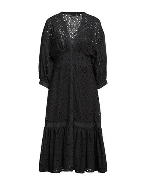 Woman Midi dress Black Size 0 Cotton