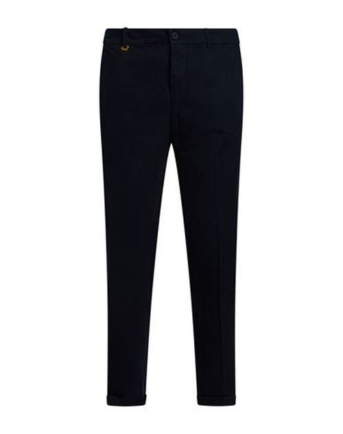 Man Pants Navy Size 38 Cotton, Elastane